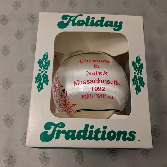 NIP! Vintage Natick, MA Ornaments Bigalow Mill, Cobbler Shop - Picture 5 of 5